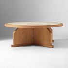 Tarin Travertine Inlay Coffee Table (36"&ndash;44")