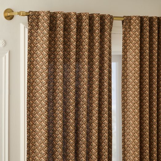 Pierce & Ward Berry Lattice Curtain by West Elm