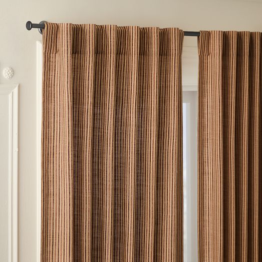 Pierce & Ward Twill Stripe Curtain by West Elm