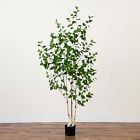 Faux Potted Birch Tree