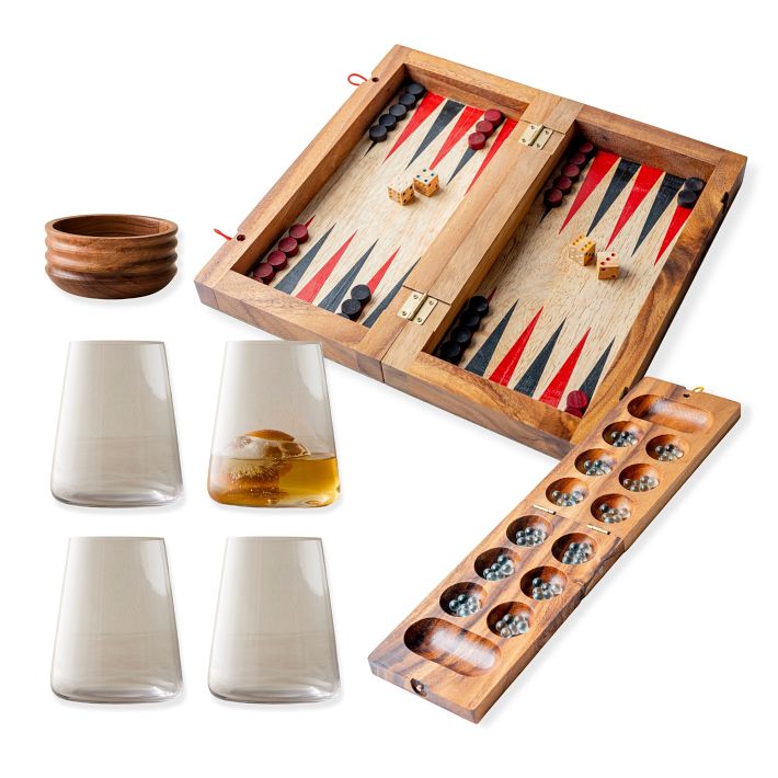 Wolfum Baltic Birch Travel Backgammon Set | West Elm