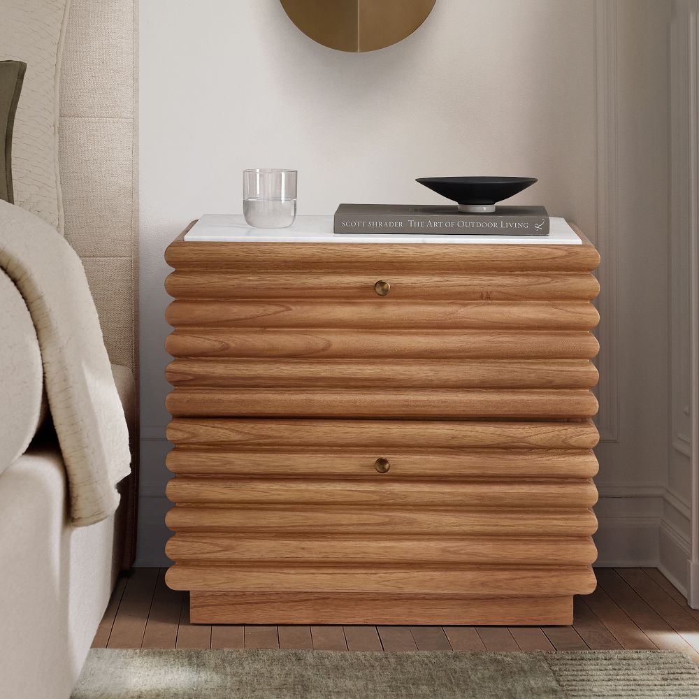 Khai Marble Nightstand (24") by West Elm