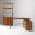 Hughes Desk with Storage Cabinet (56") &amp; Tall Bookcase (34") Set