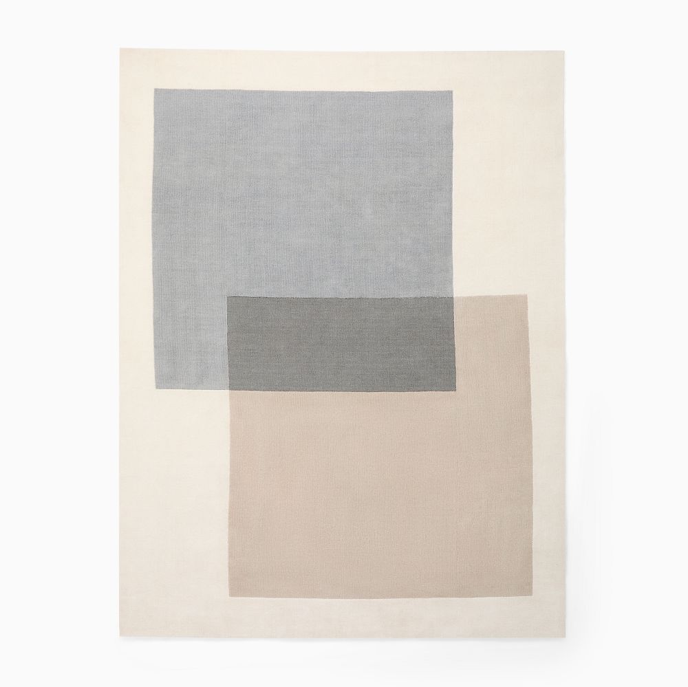 Overlap Blocks Wool Rug by West Elm
