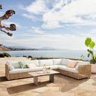 Coastal Wicker Outdoor 4-Piece L-Shaped Sectional (131")
