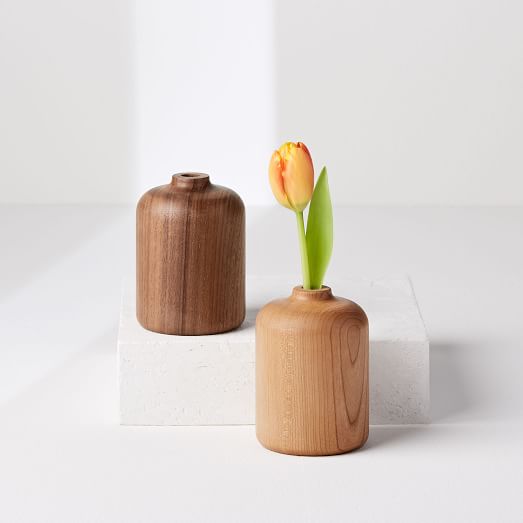 Melanie Abrantes Hardwood Vase - Short by West Elm