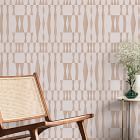 Tempaper Grasscloth Geo Peel &amp; Stick Wallpaper