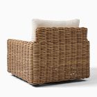 Westport Wicker Outdoor Slim Swivel Chair w/ Kos Side Table (18")