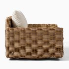 Westport Wicker Outdoor Slim Swivel Chair w/ Kos Side Table (18")