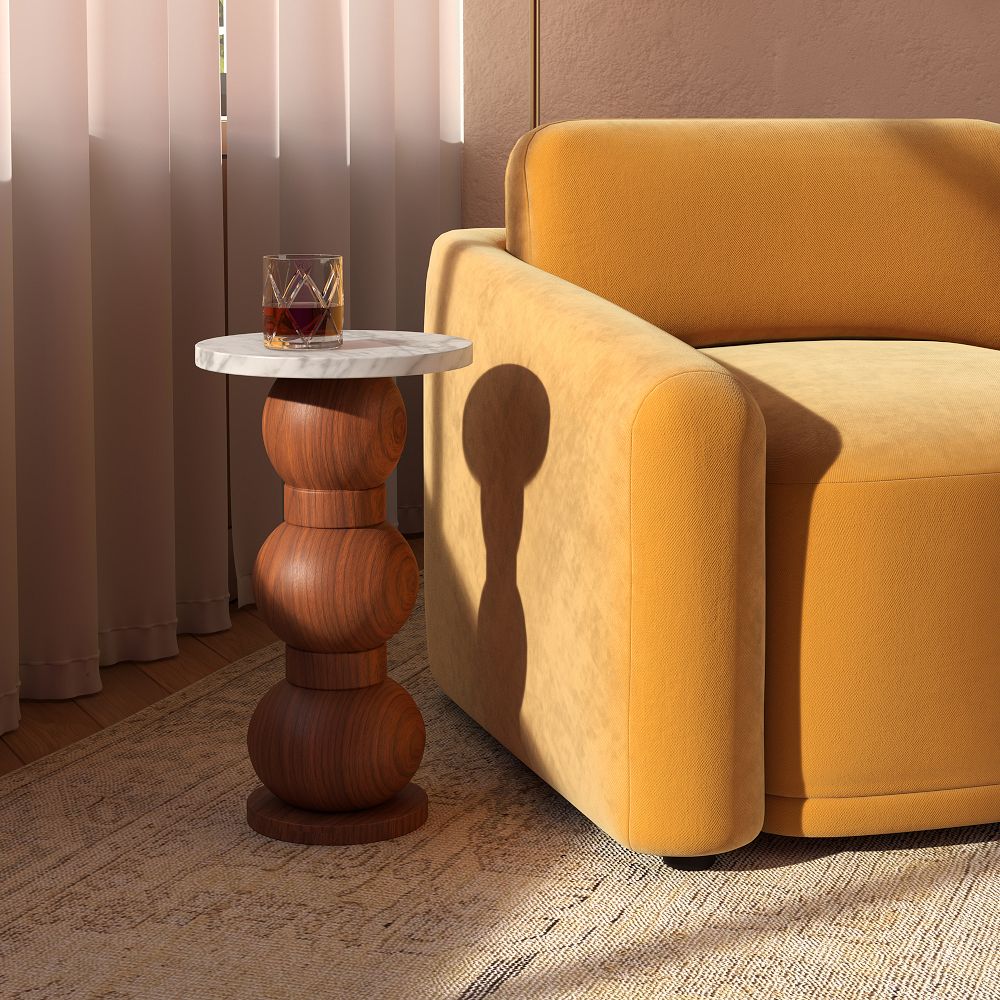 Bellatrix Round Drink Table (10.5") by West Elm