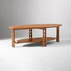 Pierce &amp; Ward Oval Wood Coffee Table (50")