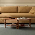 Pierce &amp; Ward Oval Wood Coffee Table (50")