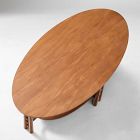 Pierce &amp; Ward Oval Wood Coffee Table (50")