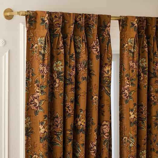 Pierce & Ward Wild Garden Pleated Curtain by West Elm