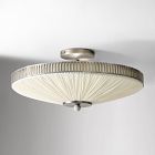 Pierce &amp; Ward Ruched Semi-Flush Mount (18.5")