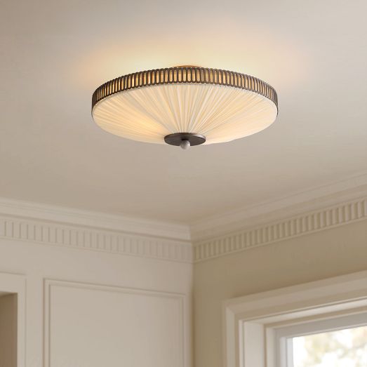 Pierce & Ward Ruched Semi-Flush Mount (18.5") by West Elm