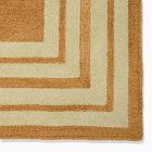 Pierce &amp; Ward Striped Border Wool Rug