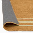 Pierce &amp; Ward Striped Border Wool Rug