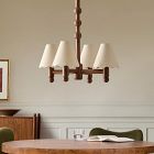 Pierce &amp; Ward 4-Light Wood Chandelier (22")