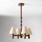 Pierce &amp; Ward 4-Light Wood Chandelier (22")