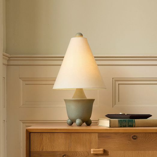 Pierce & Ward Ball Foot Ceramic Table Lamp (17.5") by West Elm