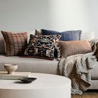 Two-Tone Chunky Linen Tassels Pillow Cover