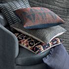 Two Tone Chunky Linen Pillow Cover