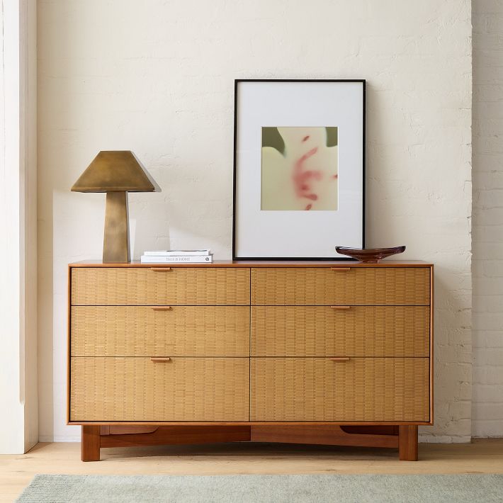 Herman Basket Woven 6-Drawer Dresser 58