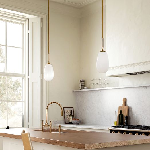 Imena Glass Pendant (6") by West Elm