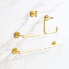 Mid-Century Bathroom Hardware - Antique Brass