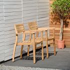 Orelien Teak Outdoor Dining Chairs (Set of 2)