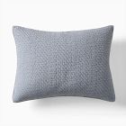 Open Box: Reflections Matelasse Sham, King - Arctic Blue