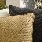 Outdoor Split Faux Jute Pillow