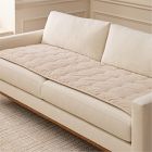 Quilted Cotton Velvet Sofa Overlay