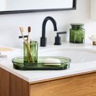 Apothecary Glass Bath Accessories