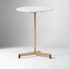 Hennings Marble Side Table (16")