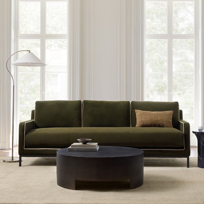sofa 美品★ Mullins Leather Sofa (76