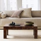 Parsons Burl Coffee Table (44")