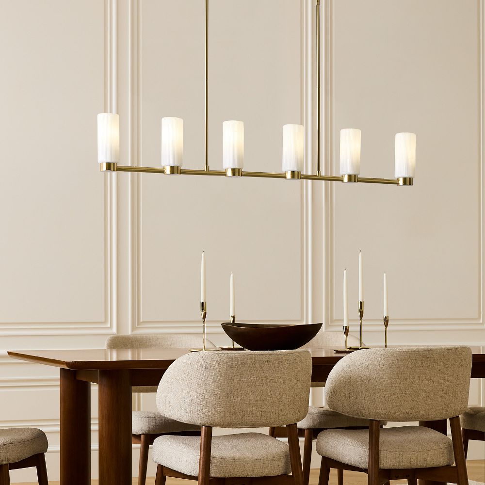 Weston Fluted Glass Chandelier (48") by West Elm