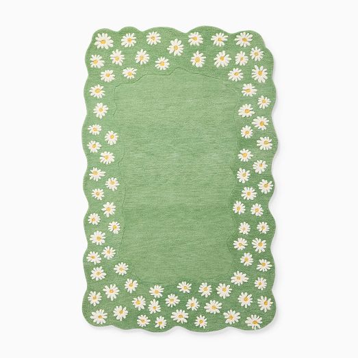 Daisy Framed Wool Rug by West Elm
