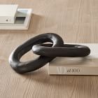 Blackened Wood Two Links Object