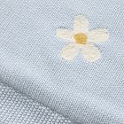 Daisy Knit Sherpa Baby Blanket