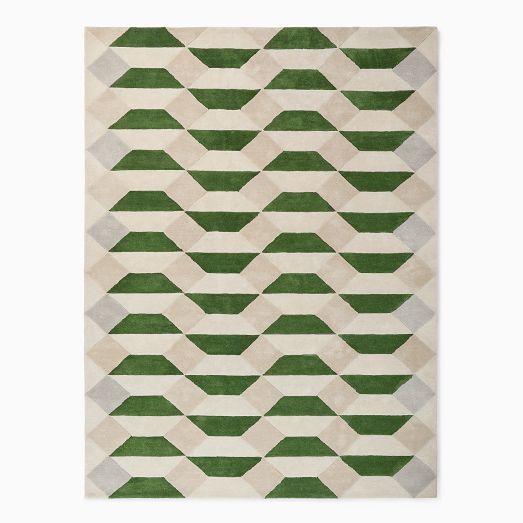 Faceted Tile Performance Rug by West Elm