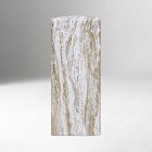 Biloxi Outdoor Faux Marble Side Table (22")