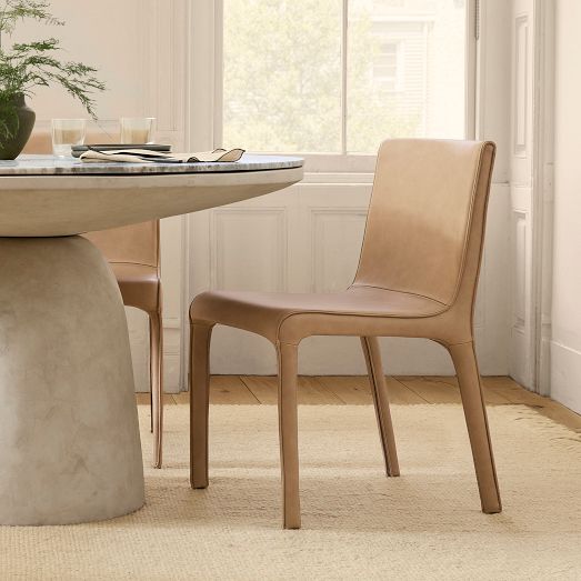 Dolores Leather Dining Chair by West Elm