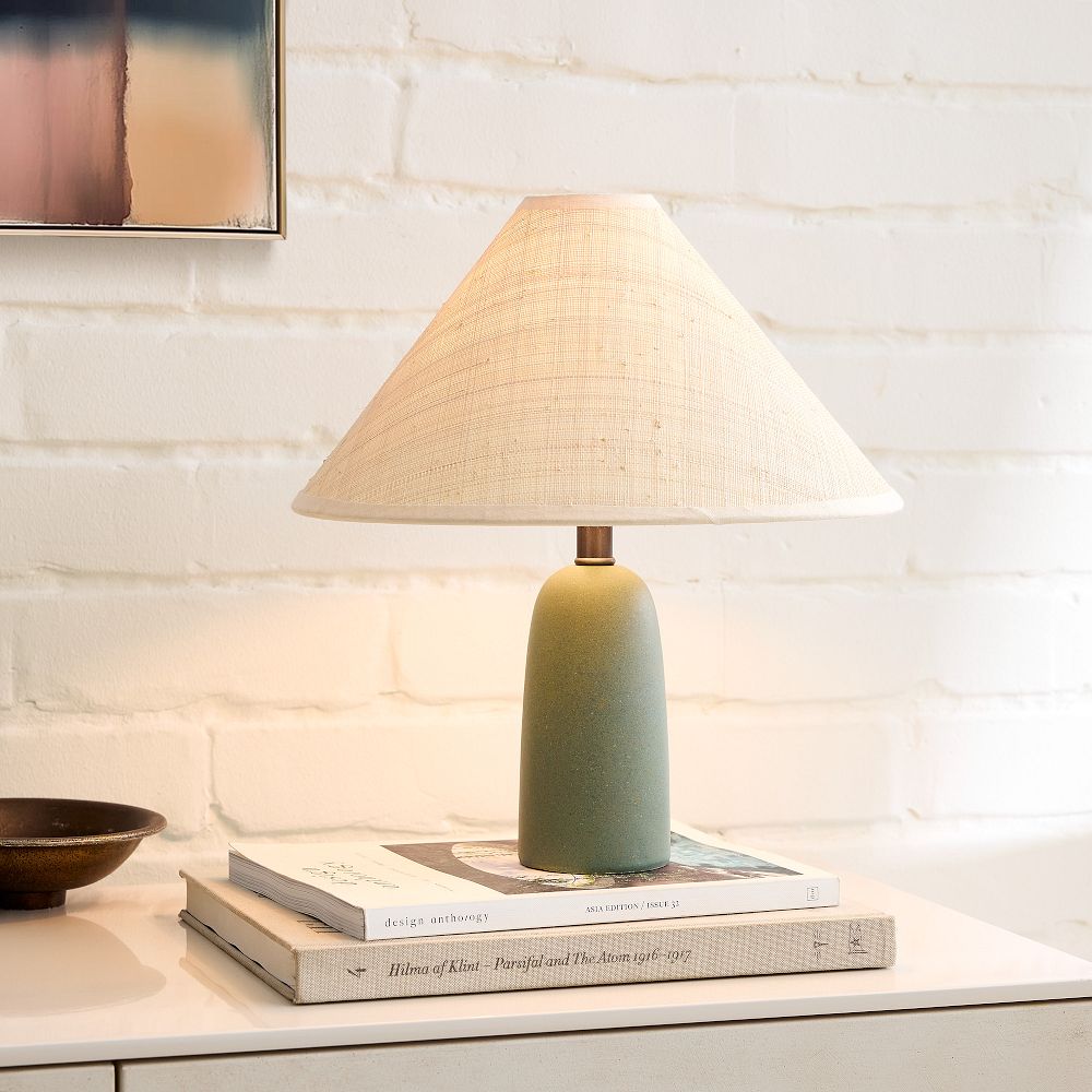 Louis Table Lamp (13"-23") - Raffia by West Elm