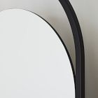 Folded Ellipse Metal Standing Floor Mirror