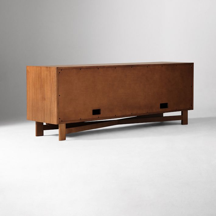 Herman Basket Woven Veneer Media Console 72
