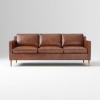 Open Box: Hamilton Leather Sofa (81") - Columbus Leather Chocolate