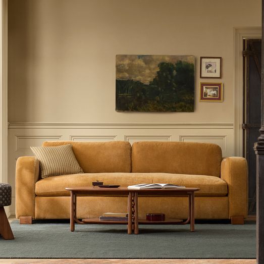 Pierce & Ward Curved Arm Sofa (86"-96") by West Elm